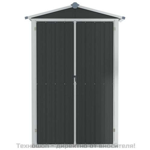 Градинска барака антрацит 116x45x175 см поцинкована стомана