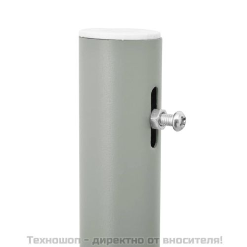 Прибираща се странична тента, 100x500 см, сива