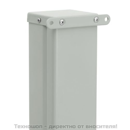 Прибираща се странична тента, 100x500 см, сива