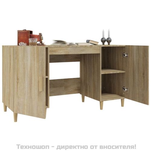 Бюро, дъб сонома, 140x50x75 см, инженерно дърво