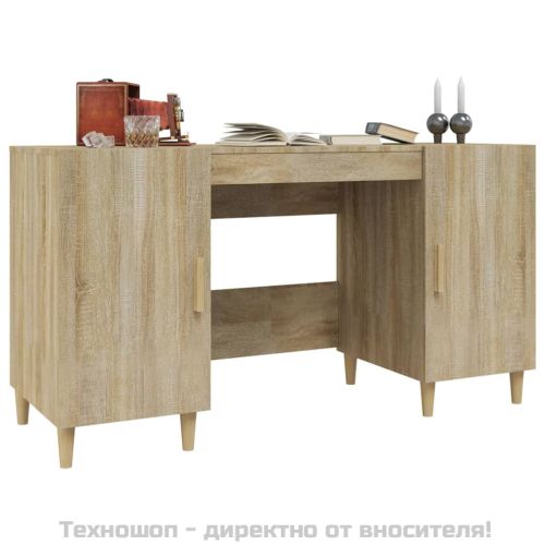 Бюро, дъб сонома, 140x50x75 см, инженерно дърво