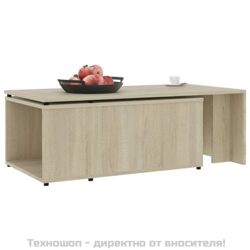 Маса за кафе, дъб сонома, 150x50x35 см, инженерно дърво