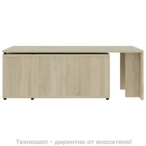 Маса за кафе, дъб сонома, 150x50x35 см, инженерно дърво