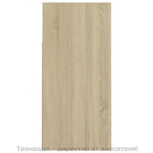 Сайдборд с LED светлини, сонома дъб, 80x35x75 см