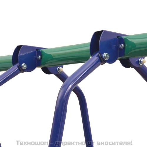 Комплект люлка и пързалка с 3 оранжеви седалки
