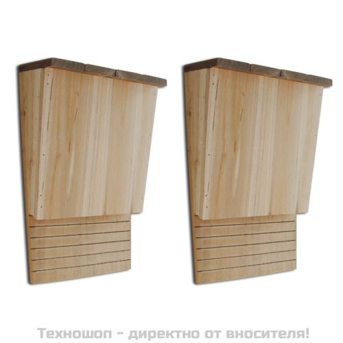 Къщичка за прилепи 22 x 12 x 34 см, 2 броя