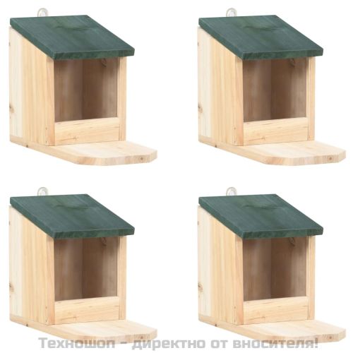 Къщички за катерички, 4 бр, чам