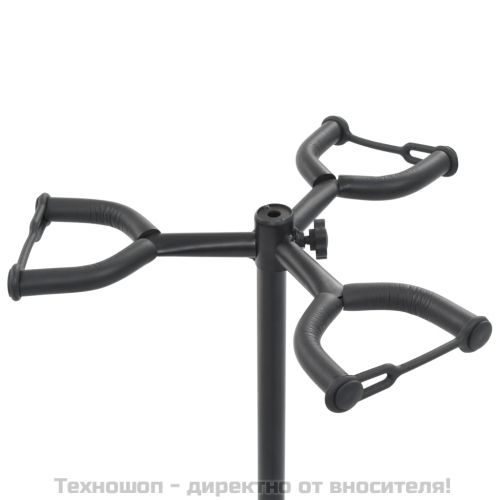 Стойка за китара, черна, стомана