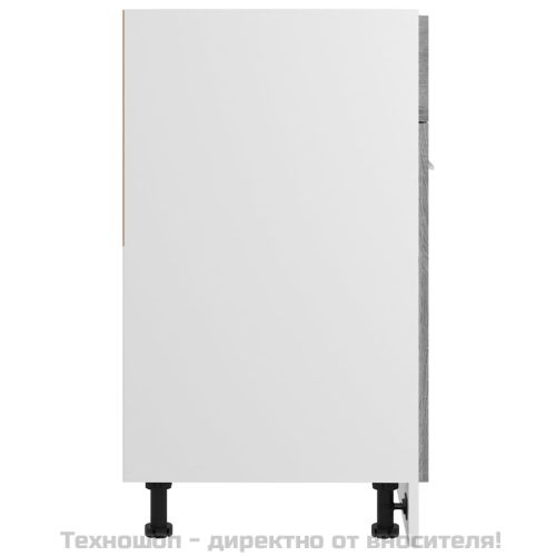 Шкаф с чекмеджета "Lyon", сив, цвят сонома, 60x46x81,5 см, инженерно дърво