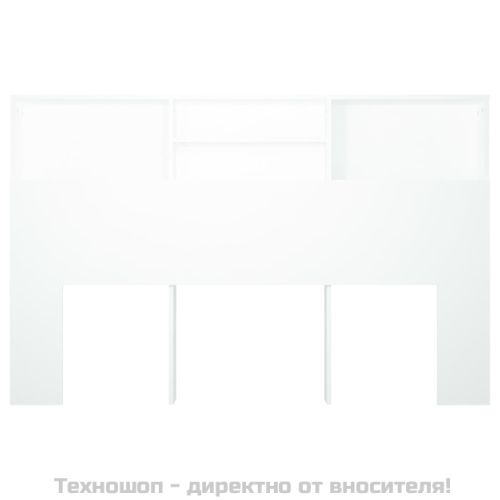 Табла за легло тип шкаф, бяла, 160x19x103,5 см
