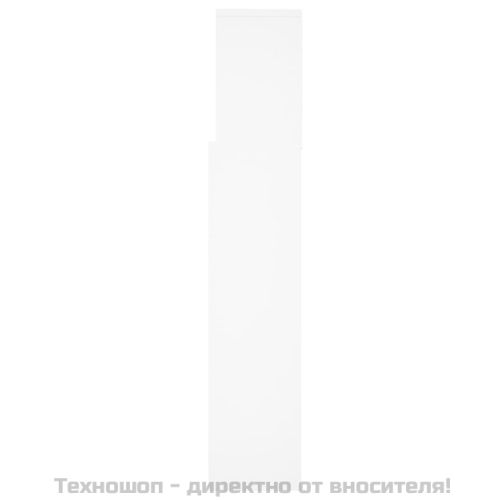 Табла за легло тип шкаф, бяла, 160x19x103,5 см