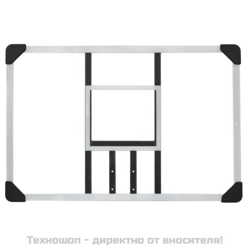 Баскетболно табло, прозрачно, 90x60x2,5 см, поликарбонат