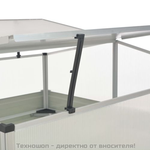Парник, антрацит, 100x100x77 см, поцинкована стомана