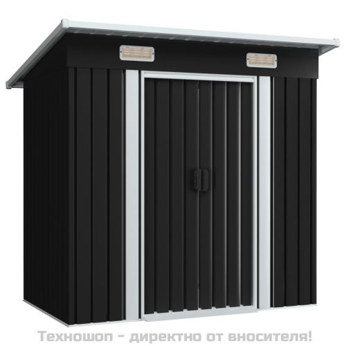 Градинска барака, антрацит, стомана