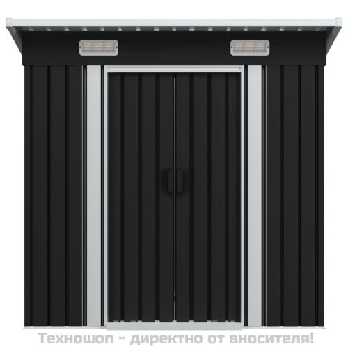 Градинска барака, антрацит, стомана