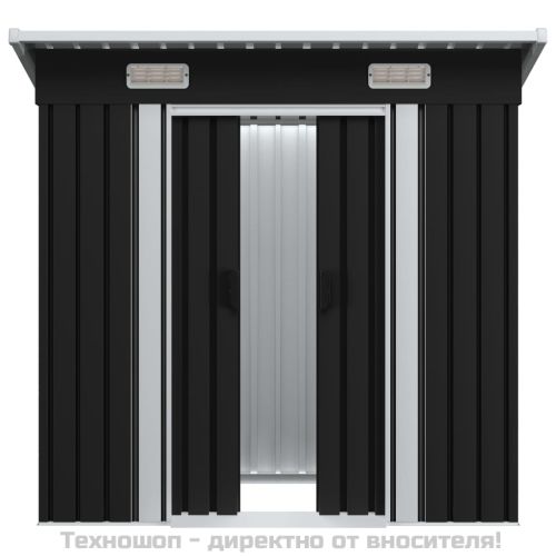 Градинска барака, антрацит, стомана