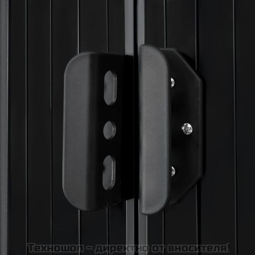 Градинска барака, антрацит, стомана