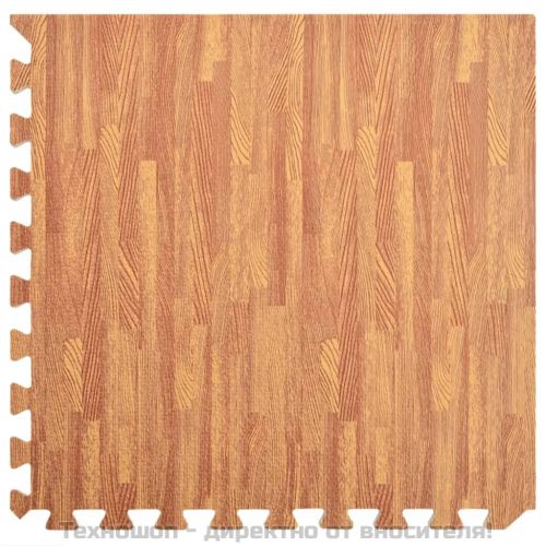 Постелки за под 24 бр дървесни шарки 8,64 м² EVA пяна