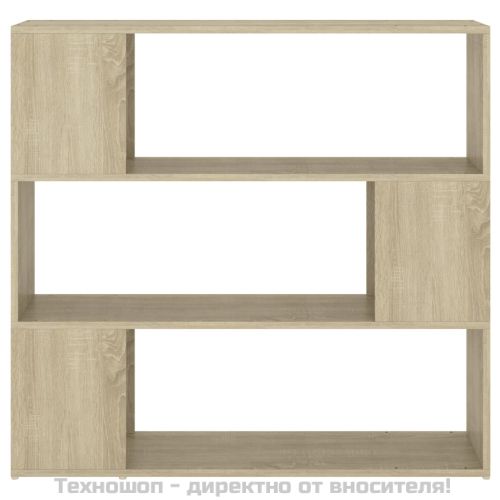 Библиотека/разделител за стая, дъб сонома, 100x24x94 см