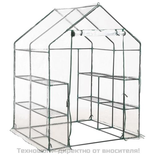 Парник с 8 рафта, 143x143x195 см