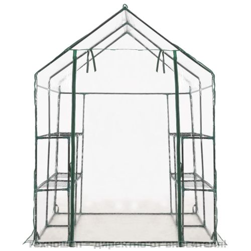 Парник с 8 рафта, 143x143x195 см