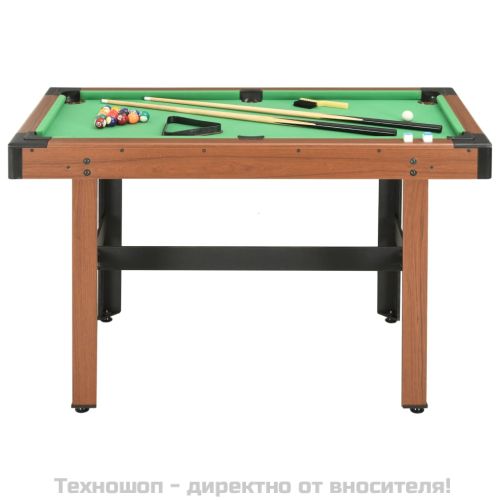 Билярдна маса, 4 фута, 122x61x76 см, кафява