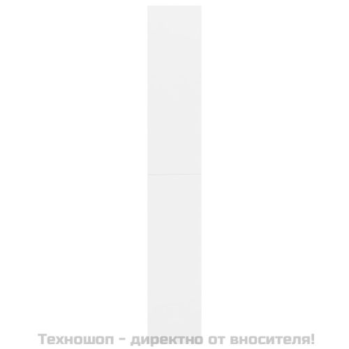 5-етажна библиотека, бяла, 80x30x189 см, инженерно дърво