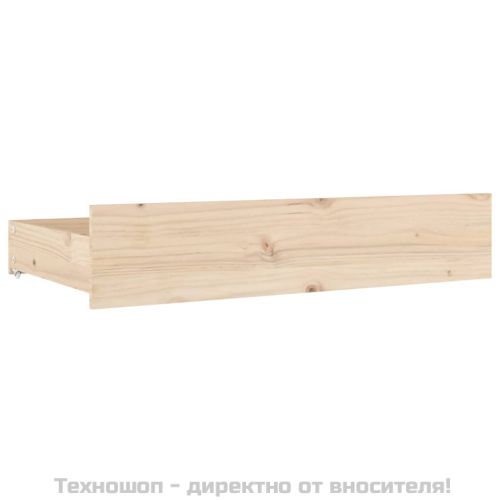 Чекмеджета за легло, 4 бр, бор масив