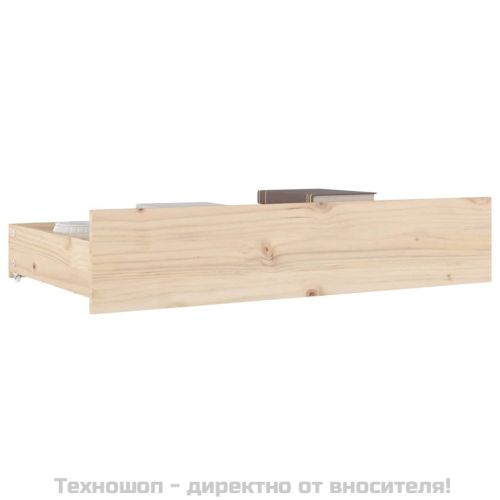Чекмеджета за легло, 4 бр, бор масив