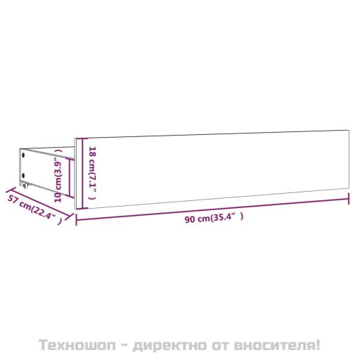 Чекмеджета за легло, 4 бр, бор масив