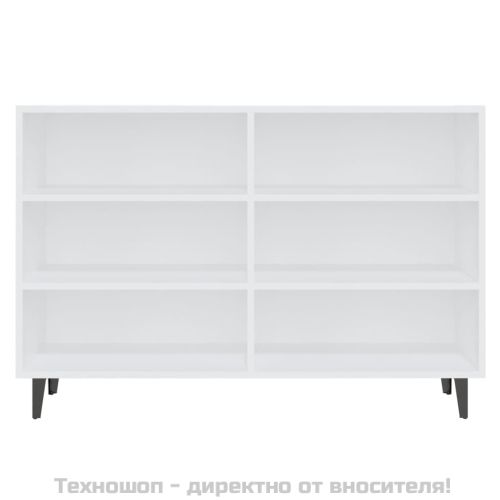 Сайдборд, бял, 103,5x35x70 см, инженерно дърво