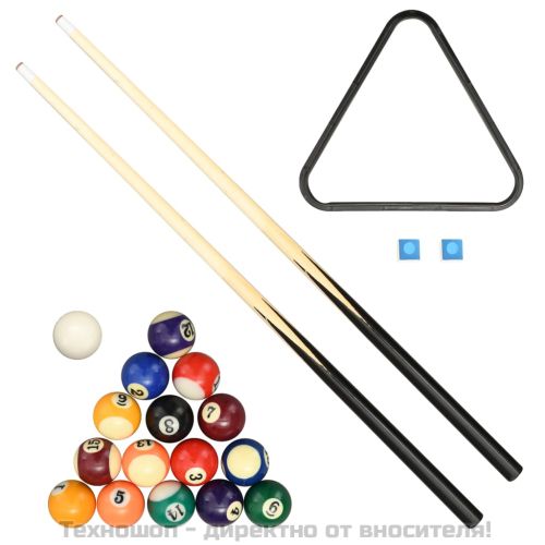 Мини билярдна маса, 3 фута, 92x52x19 см, кафява и зелена