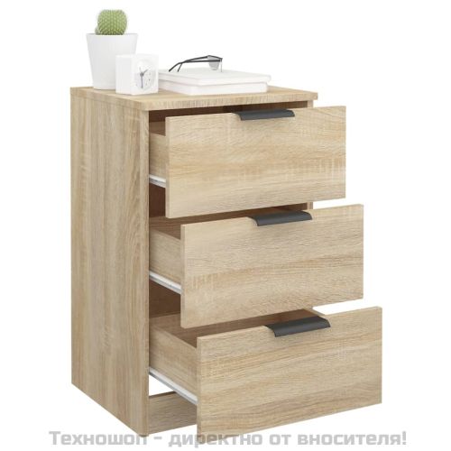 Нощни шкафчета, 2 бр, сонома дъб, 40x36x65 см