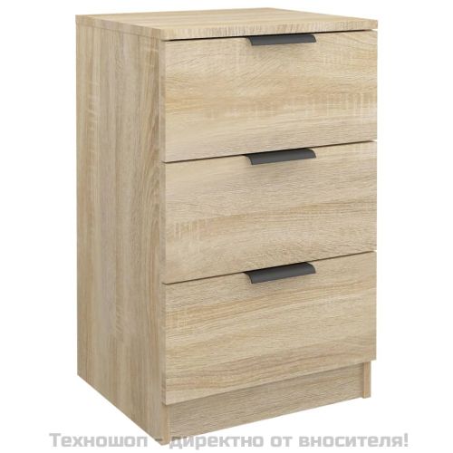 Нощни шкафчета, 2 бр, сонома дъб, 40x36x65 см