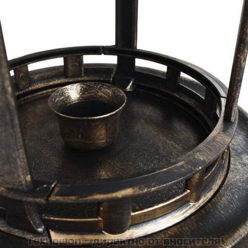 Декоративна баня за птички, соларни LED лампи, пластмаса