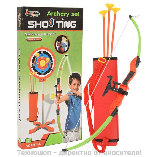 Детски комплект лък и стрели с мишена