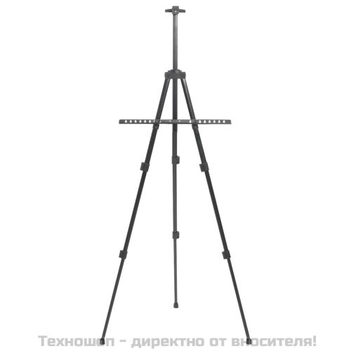 Регулируем статив дисплей, черен, метал