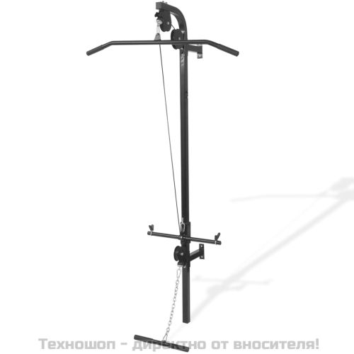 Домашен фитнес уред за монтаж на стена с 2 макари