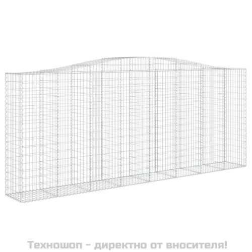 Дъговидна габионна кошница 400x50x160/180 см поцинковано желязо