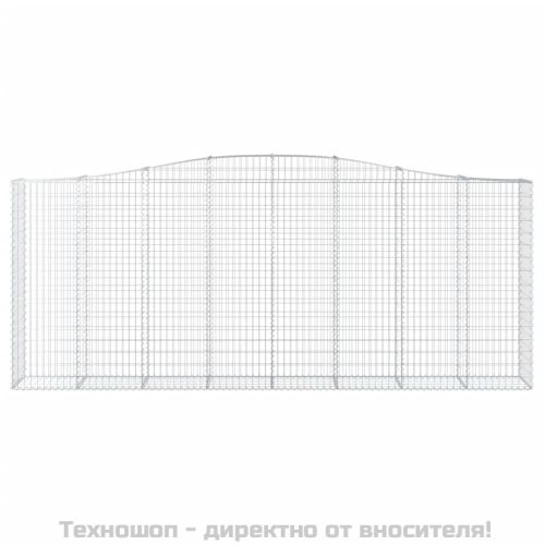 Дъговидна габионна кошница 400x50x160/180 см поцинковано желязо