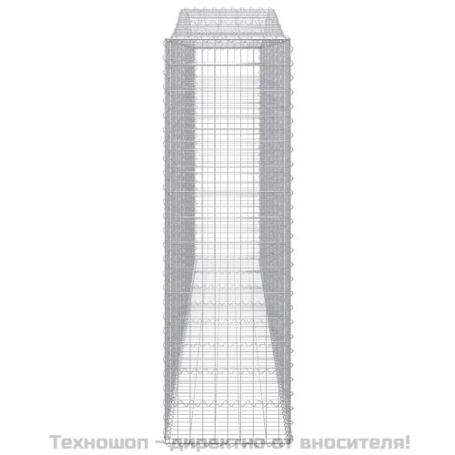 Дъговидна габионна кошница 400x50x160/180 см поцинковано желязо