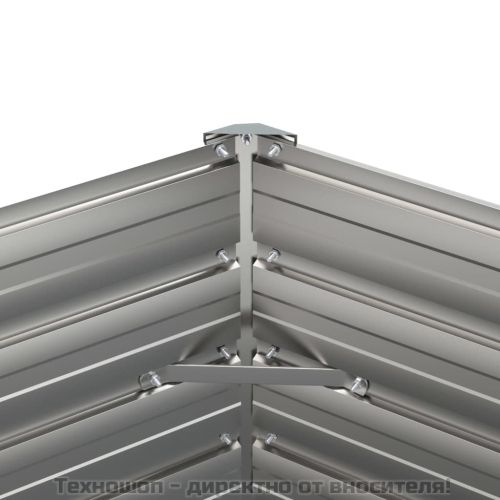 Градинска повдигната леха ръждив 129x129x77см кортенова стомана