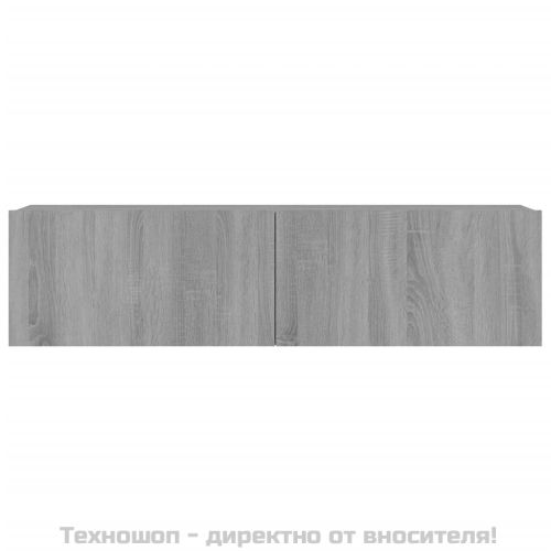 ТB стенен шкаф, сив сонома, 120x30x30 см, инженерно дърво
