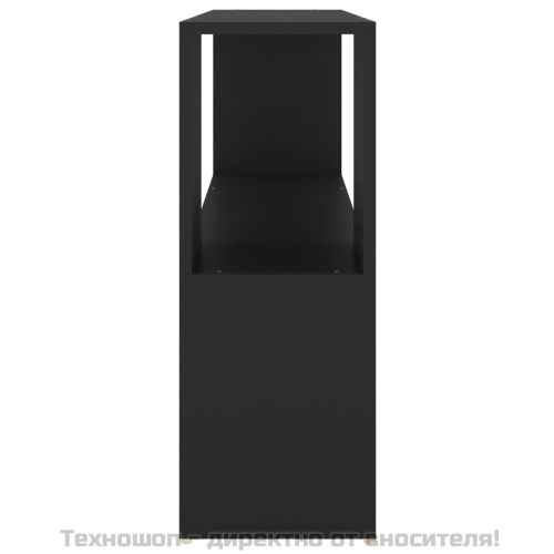 Библиотека, черна, 100x24x63 см, инженерно дърво