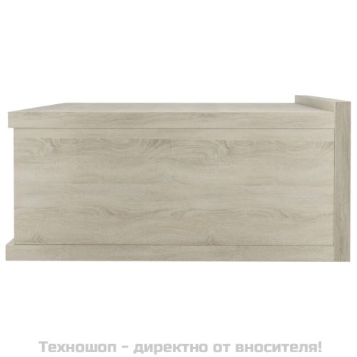 Нощни шкафчета за стена, 2 бр, дъб сонома, 40x30x15 см