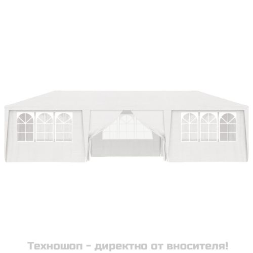 Професионална парти шатра със стени 4x9 м бяла 90 г/м²