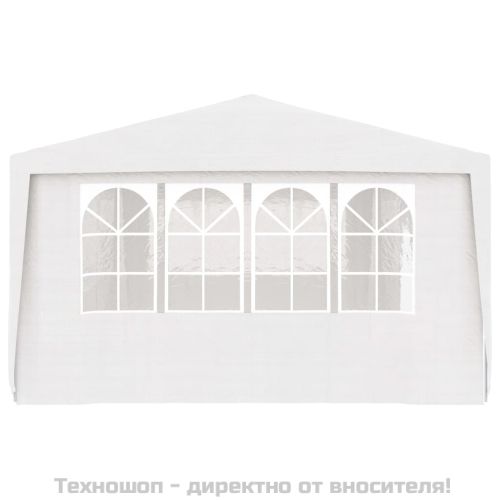 Професионална парти шатра със стени 4x9 м бяла 90 г/м²