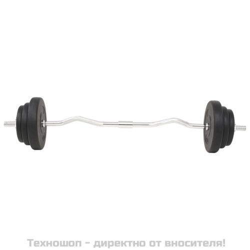 Комплект щанга и дъмбели, 30 кг