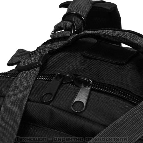 Раница, войнишки стил, 50 л, черна