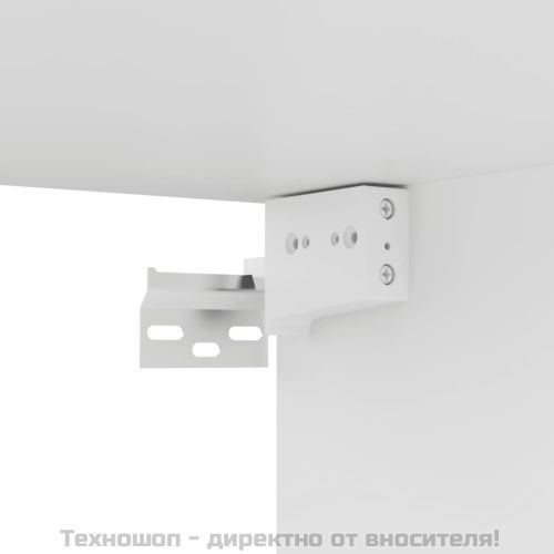 ТВ шкаф, бял, 80x30x30 см, инженерно дърво